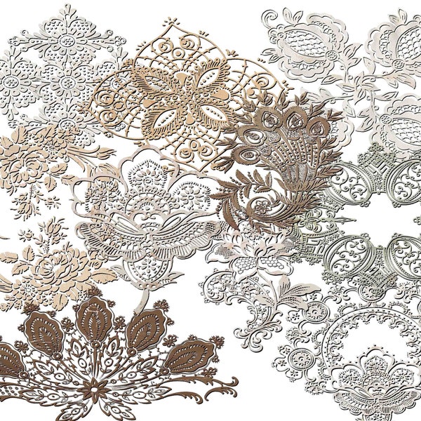 Doily Clipart, Digital lace, Lace texture, Shabby chic lace, Scrapbooking lace, Vintage lace pattern, Printable art Buy 2 Get 1 FREE