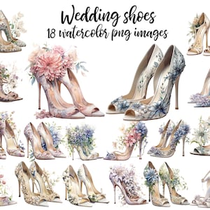 Sapatos de casamento, aquarela de casamento, clipart de conjunto de casamento, clipart de casamento, clipart de amor, sapatos de casamento PNG, imagem de casamento Compre 2 e ganhe 1 GRÁTIS