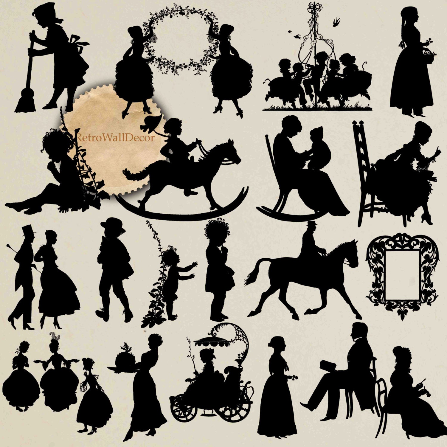アート・デザイン・音楽 British Silhouette Artists & Their Work Victorian Silhouettes History – Call Me Victorian