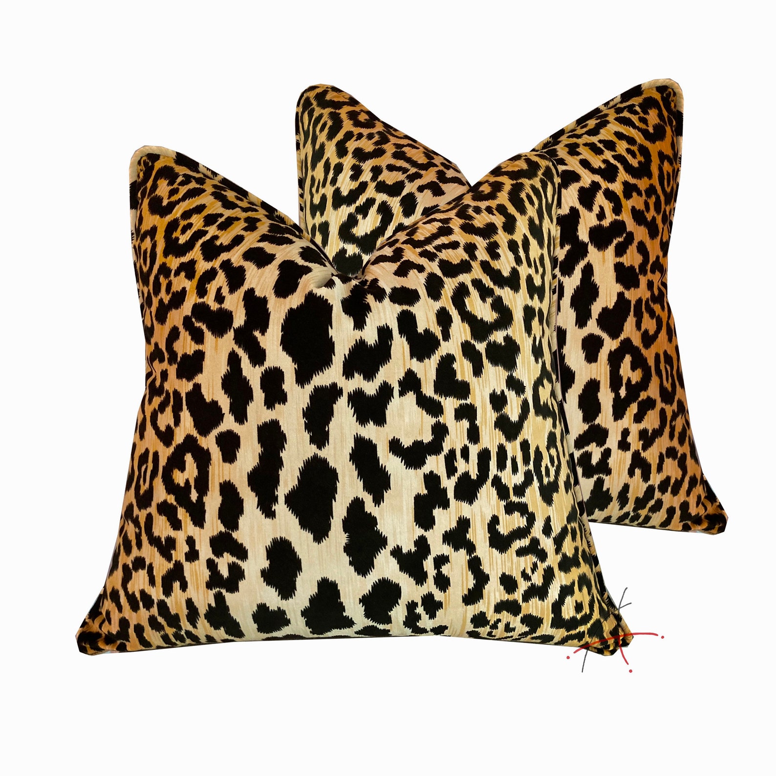 Leopard Spots Velvet Decorative Pillow CoverSquare 14x30 Etsy