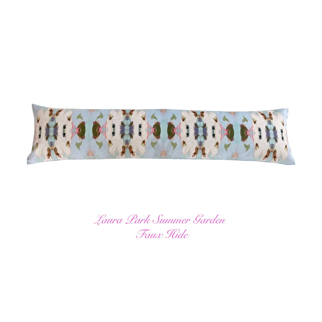 ONE Custom Laura Park Lumbar Summer Garden Pillow Cover Faux Etsy