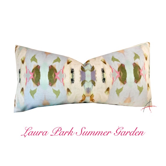 ONE Custom Laura Park Lumbar Summer Garden Pillow Cover Etsy