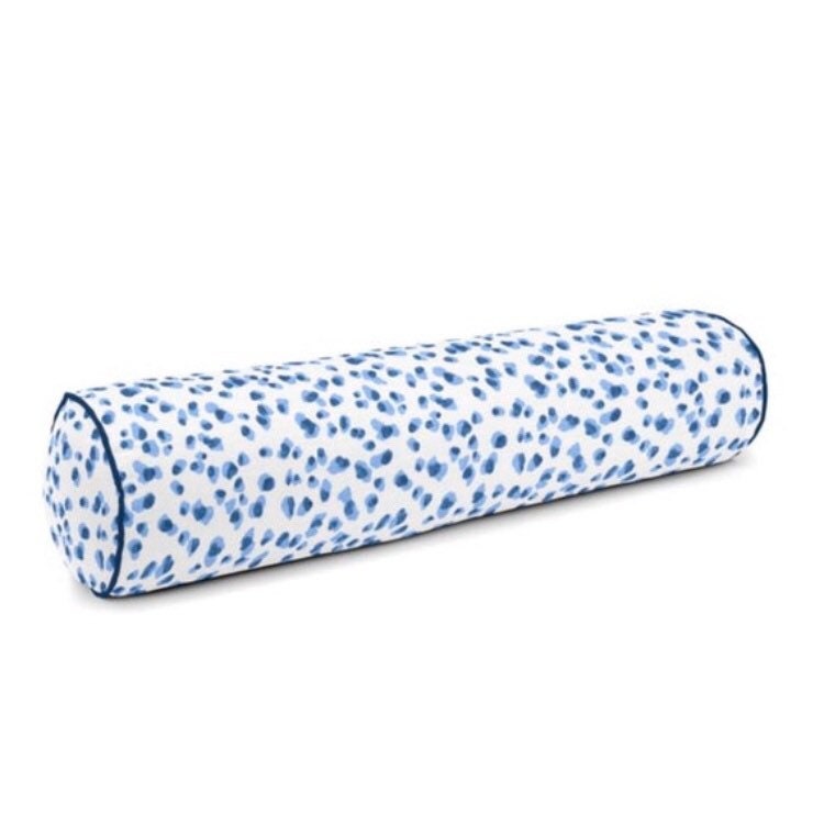 leopard bolster pillow