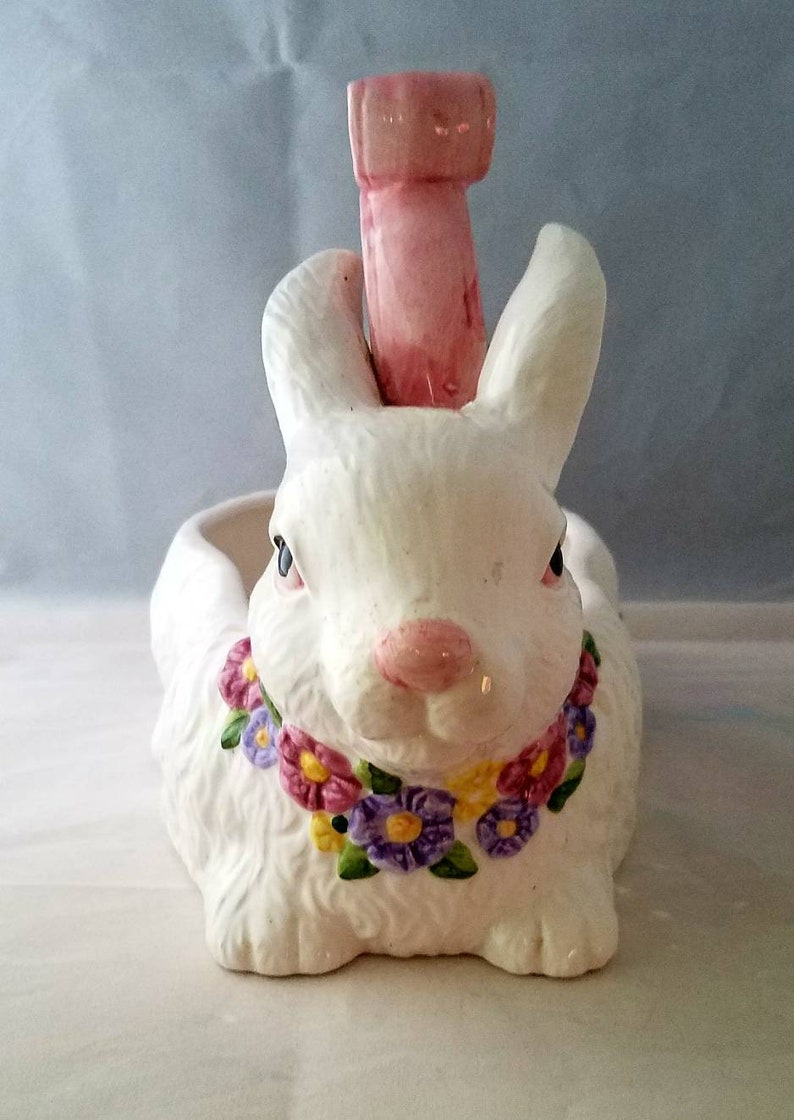 Ceramic Bunny Basket. Rabbit Basket. Easter Bunny. Easter Etsy