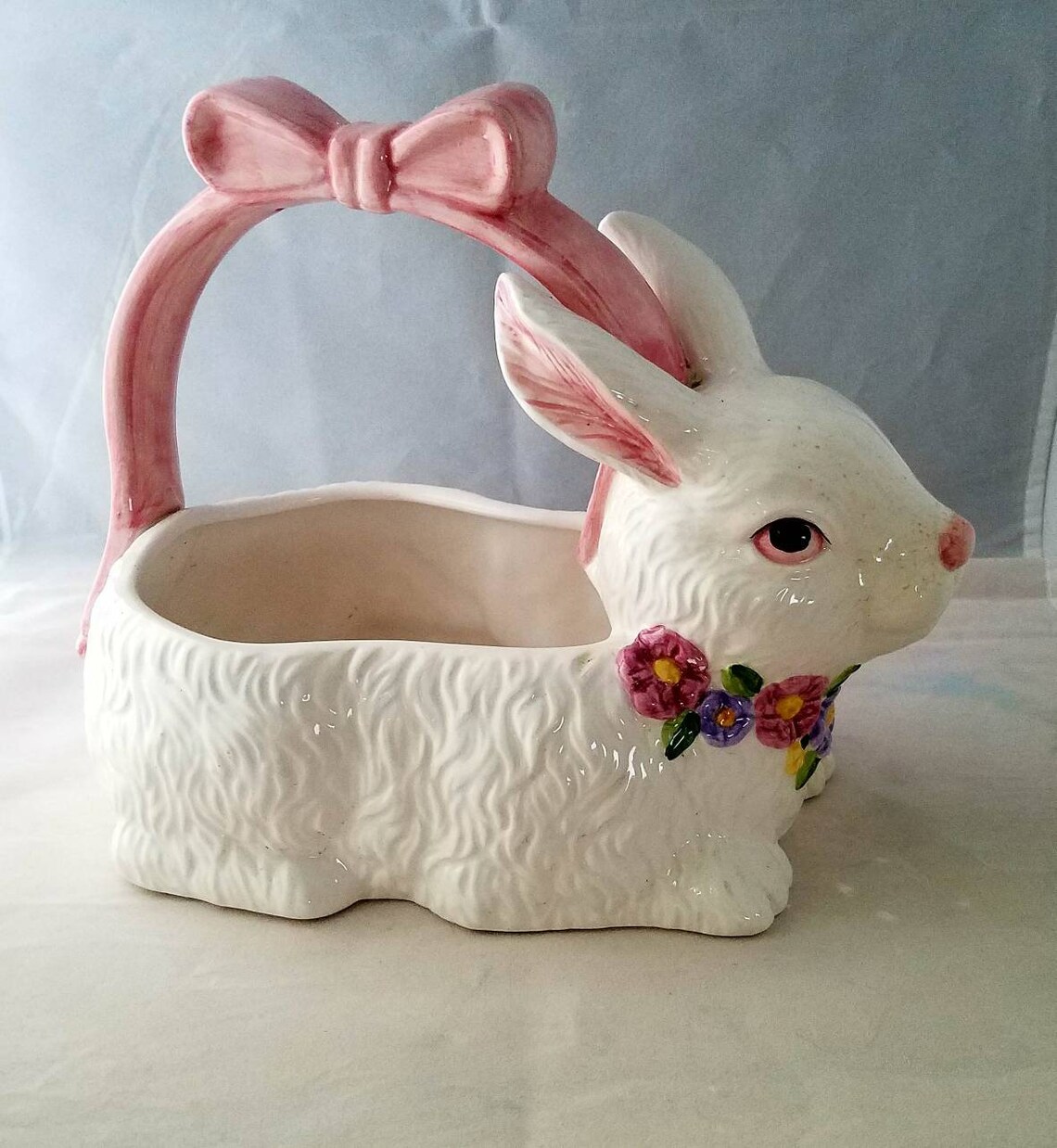 Ceramic Bunny Basket. Rabbit Basket. Easter Bunny. Easter Etsy