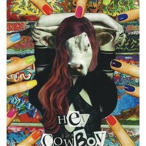 EHI COWBOY - arte del collage
