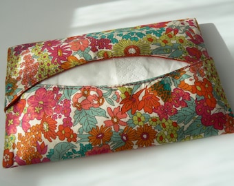 Pochette mouchoirs en papier en tissu liberty zéro déchet