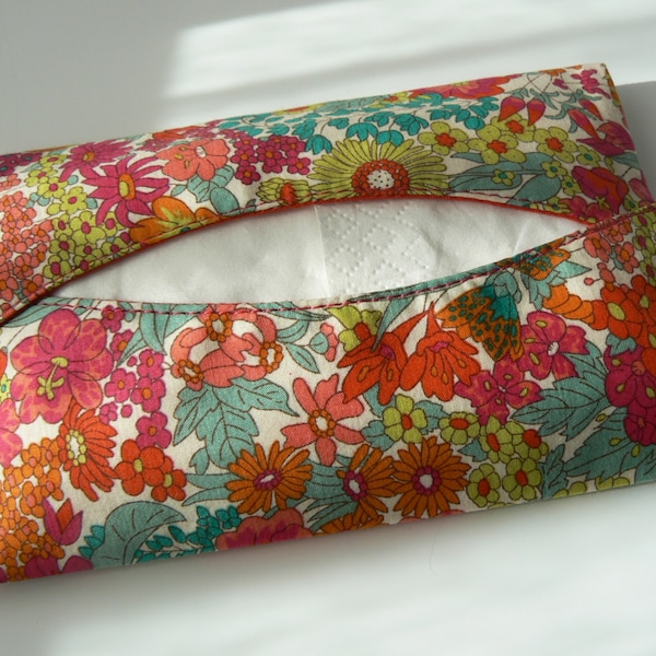 Pochette mouchoirs en papier en tissu liberty zéro déchet