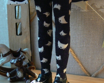 Cats socks for blythe dolls for Halloween Handmade in Paris