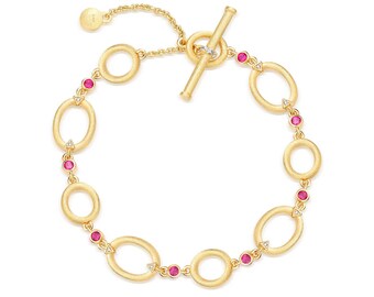 Ruby bracelet, Chain & Link bracelets, Gold chain bracelet, Sterling Silver bracelet, gold bracelet, Gemstone bracelet, Ruby jewelry