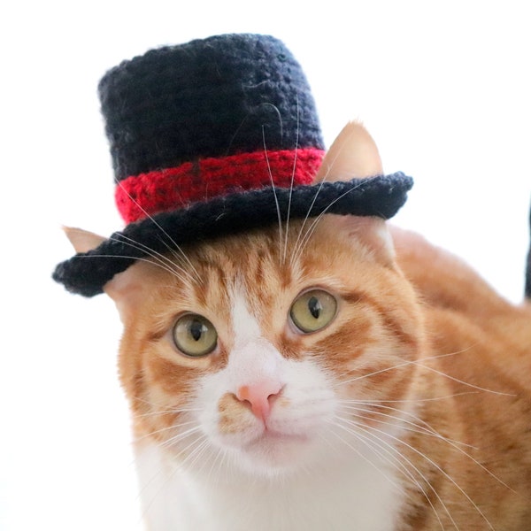 Top Hat for Cats, Cat Wedding Apparel, Cat Formal Wear, Feline Accessories, Cat Hat for Cats, Kitten Costume, Cat Hat Pet, Cat Owner Gifts