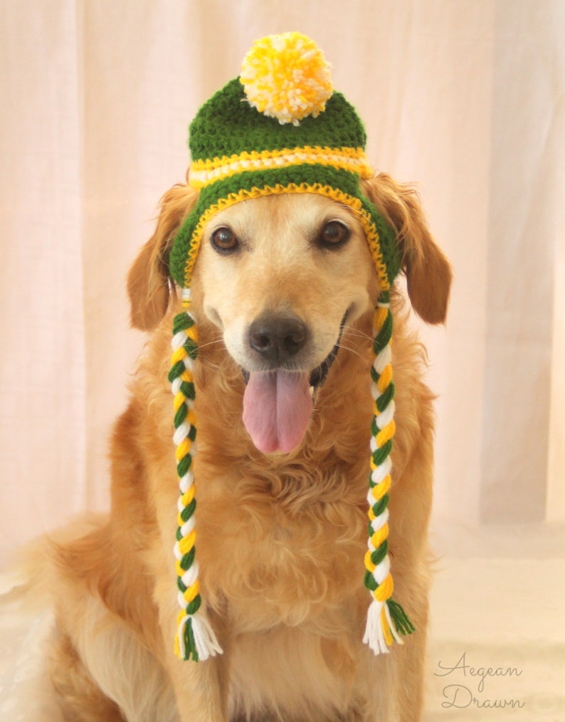 Crochet Dog Hat Pattern Crochet Beanie Hat Pattern for Large Etsy