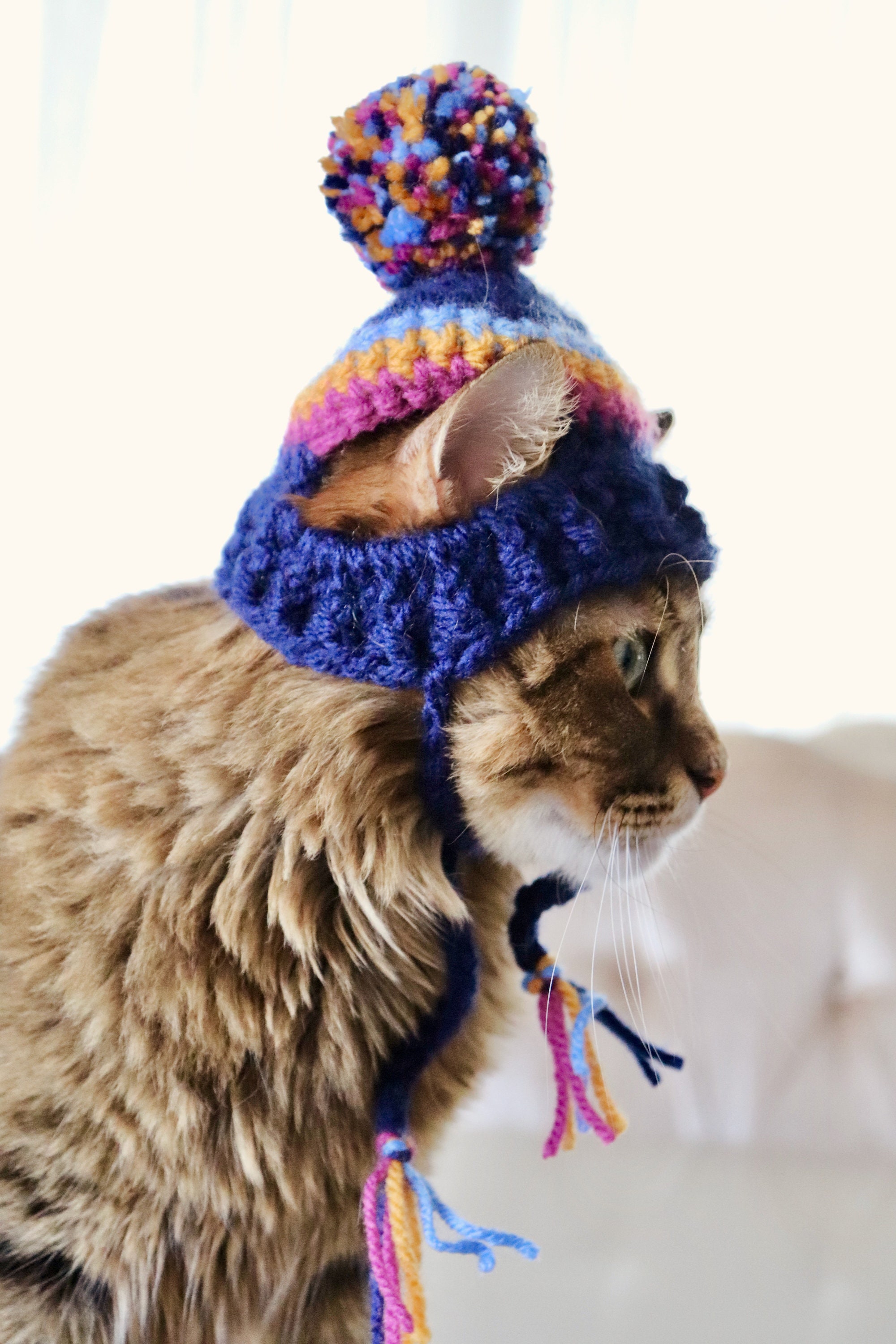 小物 ANDWANG Fluffy cat knit hat andwang ♡ Fluffy cat knit hat