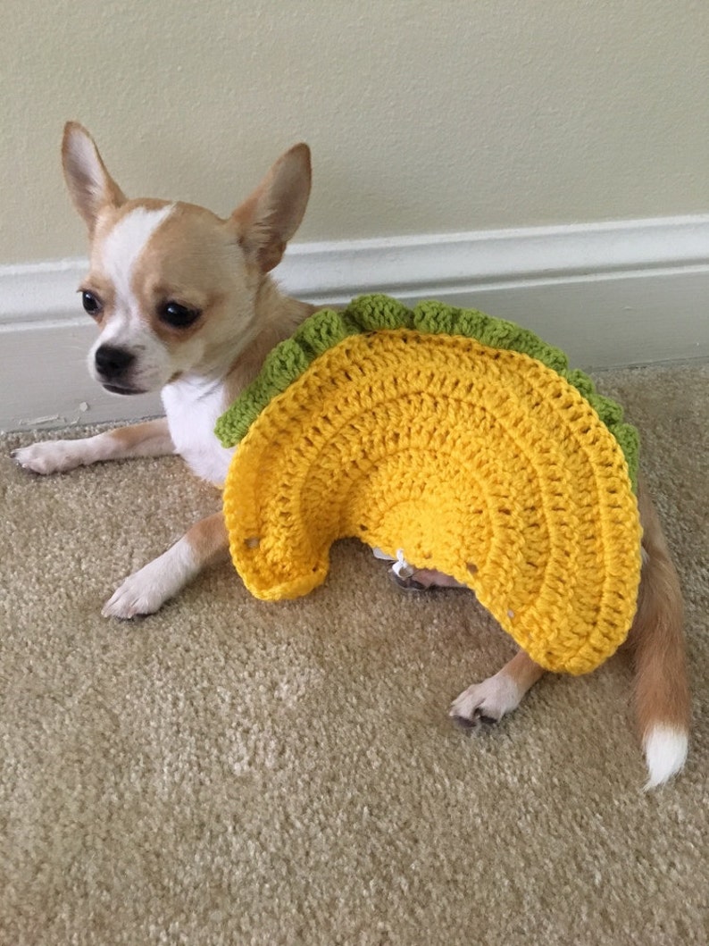 Taco Pet Costume Taco Cat Costume Taco Costume for Dogs Etsy