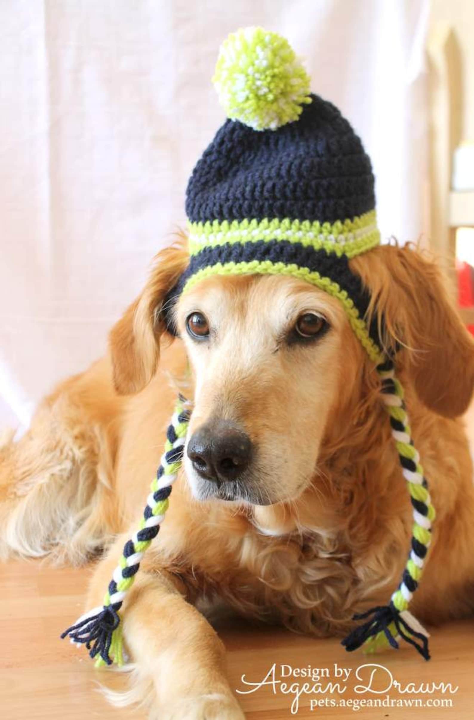 Dog Hat Ear Flap Dog Hat Dog Beanie Pom Pom Hat for Dogs Etsy