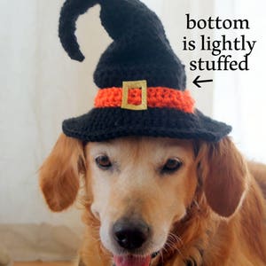 Witch Hat for Dogs, Dog Witch Hat, Halloween Hat for Dogs, Large Breed Dog Costume, Halloween Dog Hat, Witch Dog Hat image 6