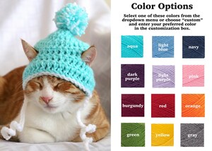 Bonnet D'Hiver Unisexe En Velours Doux - Taille Unique Extensible - Imprimé Chat Multicolore