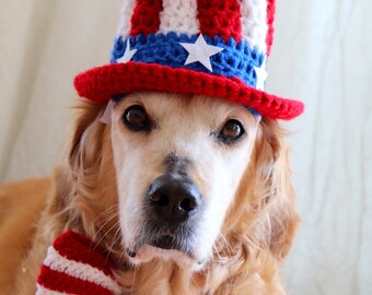 Dog Bow Tie PCS Dog 4th Of July Outfit, 4th Of July Dog Clothes