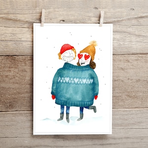 Carte de souhaits - Deux dans un