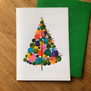 Carte de souhaits - Joyeuses fêtes - Sapin de Noël
