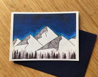 Greeting card - Night sky