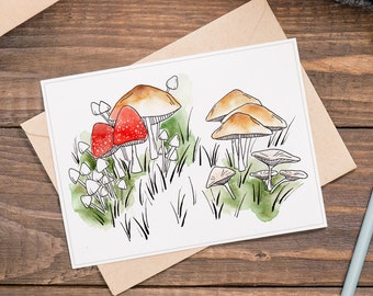 Greeting card - Wild mushrooms