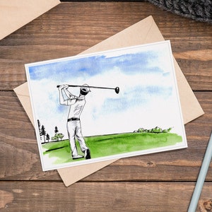 Carte de souhaits - Golf
