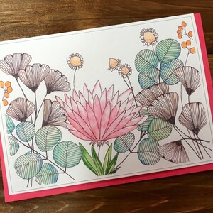 Carte de souhaits - Fleurs