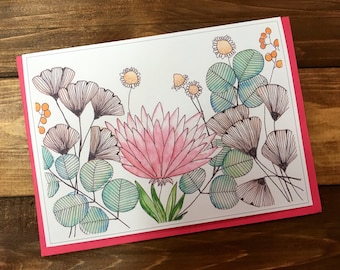 Carte de souhaits - Fleurs