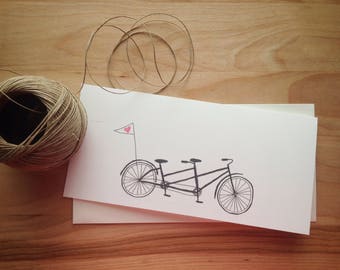 Carte de St-valentin, Carte de souhaits - Tandem