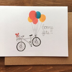 Carte de souhaits - Livraison de ballons