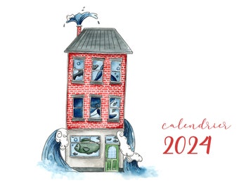 2024 Calendar - Illustrations by Fannie Desmarais