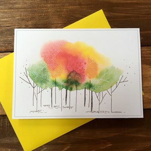 Carte de souhaits - Forêt d'automne