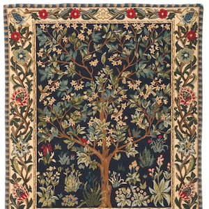 tapestry wall hanging Tree of Life Tree of Life wall hanging tapestry William Morris wall tapestry William Morris Decor WT-1085 size 25"x19" inches