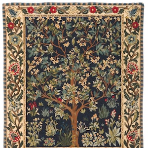 tapestry wall hanging Tree of Life - Tree of Life wall hanging tapestry - William Morris wall tapestry - William Morris Decor - WT-1085