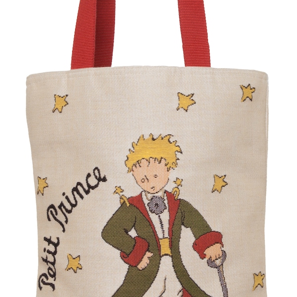 sac fourre-tout de tapisserie Le Petit Prince planète - sac de tapisserie belge Le Petit Prince par Exupéry