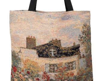 House of Monet Handbag - Monet Shoulder Bag - Fine Arts Tote Bag - Tapestry Hobo Bag - Woven Handbag - Monet Gift - Maison de Monet