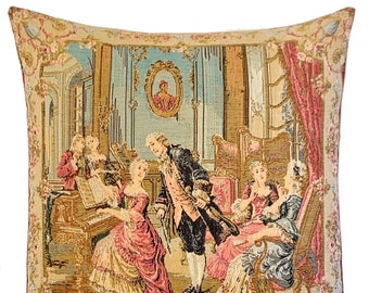 Versailles Decor - French home decor - François Boucher Painting - Gobelin Throw Pillow - Upscale Decor - Belgian Tapestry Pillow Cover