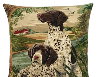 English Pointer Pillow Cover -  Pointer Lover Gift - Country Decor - Dog Lover Gift - Hunting Dog Throw Pillow - Dog Decor Throw Pillow