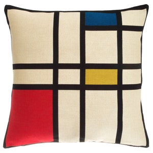 Mondrian Pillow Cover Mondrian Abstract Decorative Pillow - Etsy