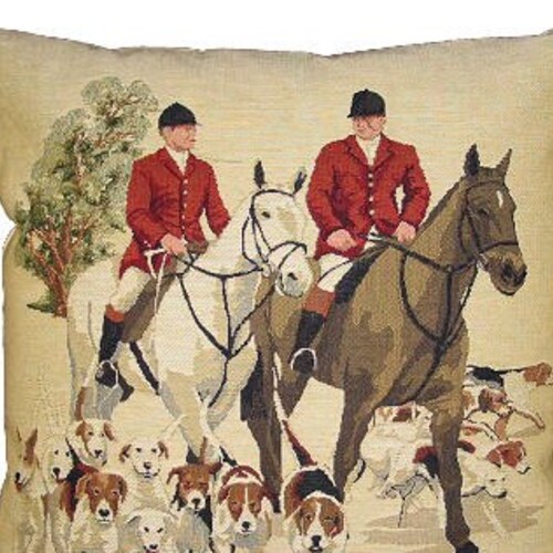 Fox Hunter Pillow Covers Fox Hunting Decor Fox Hunter Gift Etsy