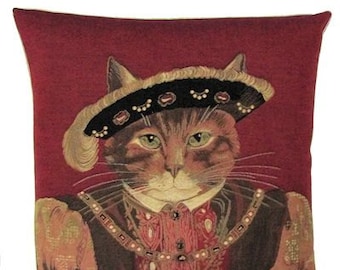 Cat Tapestry Pillows - Yapatkwa - The Belgian Tapestry Store