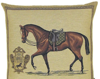 Horse Tapestry Pillows Yapatkwa The Belgian Tapestry Store