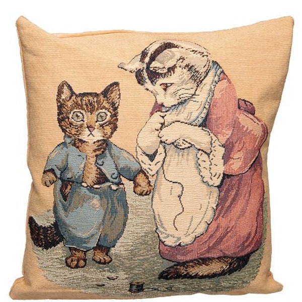 Peter Rabbit Pillow Cover - Peter Rabbit Gift - The Tale of Peter Rabbit - Beatrix Potter Gift - Tom Kitten pillow