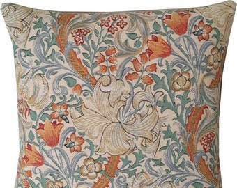 William Morris Golden Lily Pillow Cover  - William Morris Gift - English Decor - Morris artwork - William Morris Tapestry Pillow Case