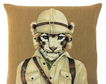 Lioness Gift Colonial Pillow Cover Lioness Decor Safari Decor Colonial Decor