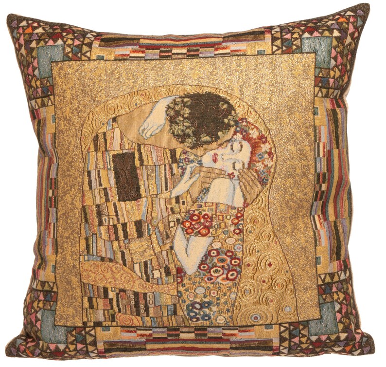 gustav klimt cat pillow covers