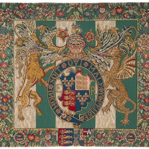 Belgian Royal Coat of Arms Wall Tapestry: Museum Collection (29x35) image 1