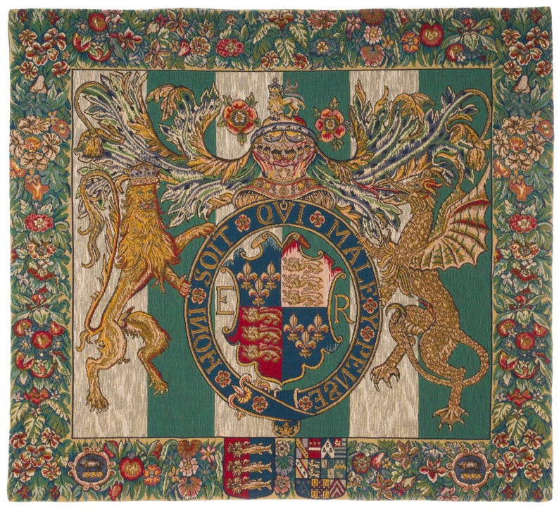 Belgian Royal Coat of Arms Wall Tapestry: Museum Collection (29x35) image 1
