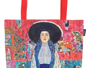 Klimt Tote Bag - Gustav Klimt Shoulder Bag - Fine Arts Handbag - Adele Bloch Bauer Hobo Bag - Woven Handbag - Art Gift